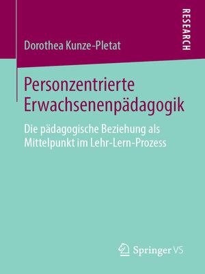 cover image of Personzentrierte Erwachsenenpädagogik